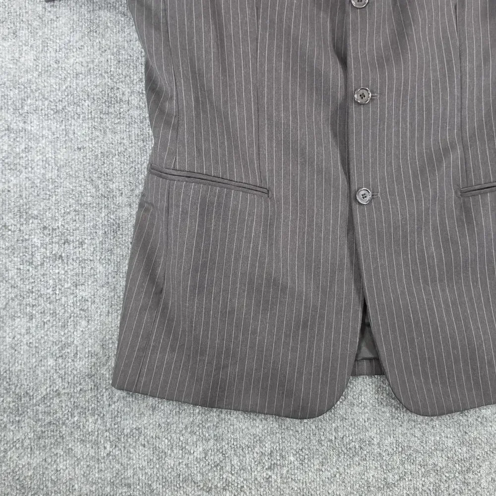Louis Dell'Olio Men's 52 Wool Blazer Super 100's Pinstripe Made in Italy